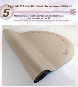Serviette pliante écologique de haute qualité, forme arquée ovale givrée en PU, pour la maison, la salle de sport, la danse, YGM012, nettoyage M - Product Image 5