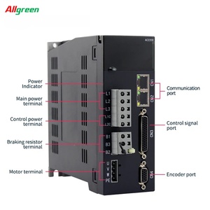 ออลกรีน เอซี 220V 1.5KW เซอร์โวมอเตอร์ 3000 รอบต่อนาที 4.0 นิวตันเมตร พร้อมตัวควบคุม A6 Canopen RS485 พร้อมสายเคเบิลยาว 3 เมตร - Product Image 2