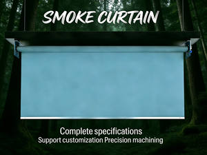 Barrière anti-fumée en tissu ignifuge, matériau de barrière anti-fumée, barrière flexible automatique anti-fumée - Product Image 1