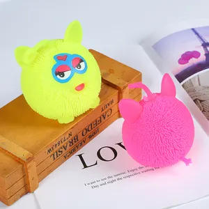 Promotionele Puffer Bal Kleurrijke Pluizige Bal Yoyo Stress Puffer Bal Leuke Lachend Speelgoed - Product Image 6