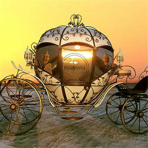 Véhicule de mariage en calèche électrique royal OEM Wagon Cendrillon Citrouille Chariot de visite - Product Image 5