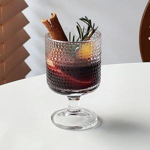 <span class=keywords><strong>Vasos</strong></span> de Vidrio con Textura de Clavos en Relieve 3D Personalizados, Frascos de Vidrio Vintage para Velas, <span class=keywords><strong>Vasos</strong></span> para Beber Leche, Copas - Product Image 6