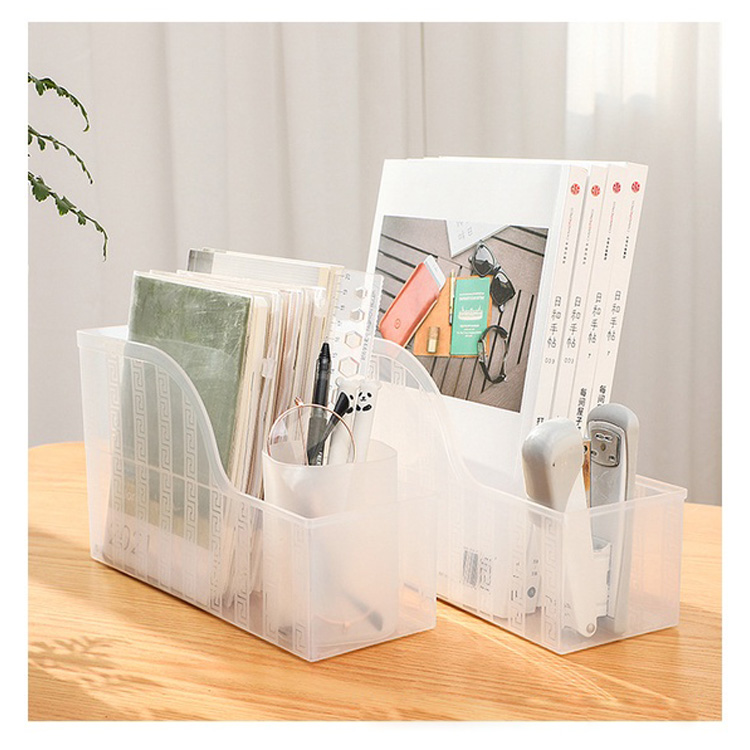 Настольный органайзер для книг, прозрачный Настольный органайзер для книг, стойка для файлов