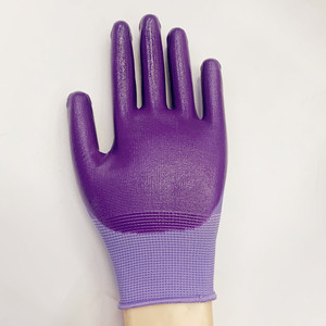 Nouveau Design EPI Jardin Fleur Travail <span class=keywords><strong>Gant</strong></span> De Sécurité De Protection Mains Dame Porter Nitrile Enduit Doux Durable Devoirs Agriculture Gants - Product Image 4