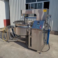 Machine à remuer la cuisson industrielle Machine automatique de production de confiture de fruits Bouilloire électrique à enveloppe planétaire