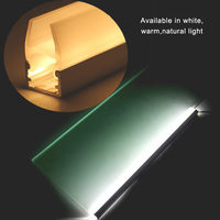 Étagère en verre profilé en aluminium LED Armoire à LED Étagère en verre profilé lumineux Étagères d'affichage