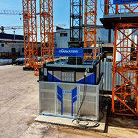 Monte-charge Électrique de Construction à Double Cage SC200/200 DAHAN, Capacité 2000kg, Moteur Intelligent de Troisième Génération, 300M