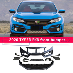 Kit carrosserie FK8 <span class=keywords><strong>Type</strong></span> <span class=keywords><strong>R</strong></span> pour pare-chocs de voiture, pour 10e génération 2016-2020, version améliorée <span class=keywords><strong>R</strong></span> - Product Image 2