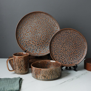 Wholesale Low MOQ Customizable Bone China Dinnerware <b>Sets</b> American Style White Pattern Eco-Friendly OEM/ODM Tableware - Product Image 1