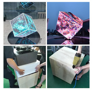 Pantalla de forma especial a prueba de agua para interiores, letreros de tienda, pantalla de publicidad de cubo Led, tienda de exhibición de cubo Led de Rubik para interiores - Product Image 3