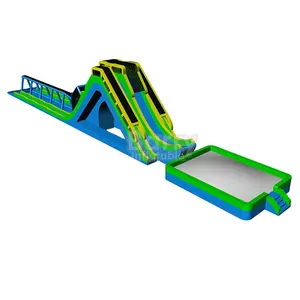 Outdoor Gratis Stijl Opblaasbare Sprong Airbag Slide Crazy Gratis Down Opblaasbare Water Drop Kick Water Slide