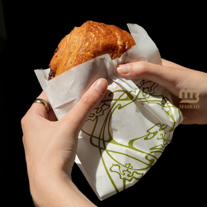 Sacs d'emballage jetables à biscuits en papier kraft à fond pointu en V pour boulangerie, sandwich, <span class=keywords><strong>biscuit</strong></span>, pâtisserie, collation - Product Image 4