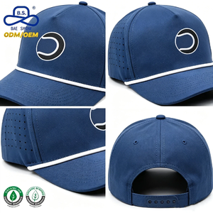Gorra de Béisbol de Secado Rápido con Paneles Perforados de Nailon de Primera Calidad, con Logotipo Personalizado, para Golf y Deportes al Aire Libre, Venta al Por Mayor de Fábrica - Product Image 2