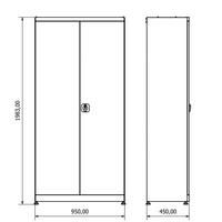 Armoire de rangement métallique robuste BODUR CNC à 3 tiroirs avec porte-outils, 2 fenêtres de visualisation, panneau perforé, verrouillage à 3 points, OEM/OBM, garantie 2 ans