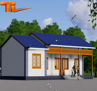 Kits de barndominium préfabriqués en acier, structure métallique populaire pour résidences, avec panneaux d'isolation