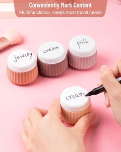 30ml <strong>Travel</strong> Jar Kit with Screw Lid , Cosmetic Cream Case Tub <strong>Travel</strong> <strong>Pot</strong> ,Leak-proof Silicone <strong>Travel</strong> Containers <strong>for</strong> <strong>Toiletries</strong> - Product Image 4