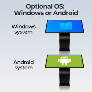 셀프 서비스 대화 형 키오스크 K-스탠드 안드로이드 풀 컬러 LCD 애니메이션 쇼핑몰 공항 디지털 광고 디스플레이 - Product Image 5