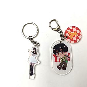 Llavero Acrílico Personalizado con Soporte, Llaveros Acrílicos Impresos con Estrella Holográfica Arcoíris y Resina Epoxi - Product Image 1