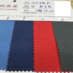 High Quality Nylon 1050D or 1000D pull-up oily PU Fabric for waterproof bag and handbag fabric