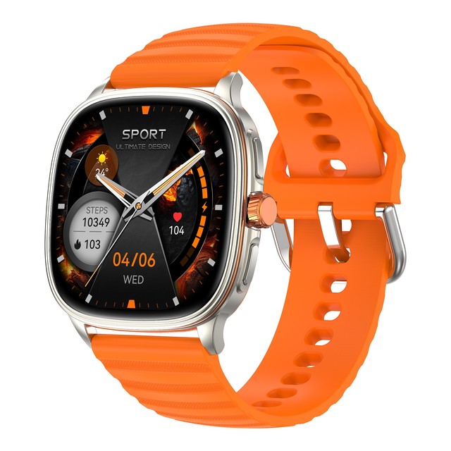 1.73" Ultra-thin AMOLED Smartwatch Full-screen Touch BT5.3 NFC Bluetooth Calls Voice Control Music Control Fitness Tracker