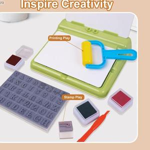 In Trẻ Em Trò Chơi DIY 80 Mvable Loại Học Tập Số Bảng Chữ Cái Letterpress Máy In Đồ Chơi - Product Image 2