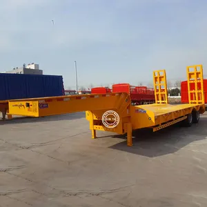 Hot sale XINYA 3 axles Low Bed Semi Trailer sale for Southeast Asia and Africa