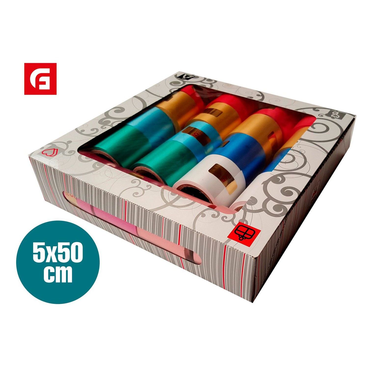 Handmade Polyester Decorative Ribbon 50*5 Floral Solid Color Ribbon for Gift Wrapping for Birthday Valentine's Day Wedding