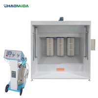 Revêtement en poudre électrostatique automatique peinture par pulvérisation systèmes de ligne de cabine de four machine utilisée pour le revêtement en poudre de profilés