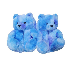 Think 2023 Plush Fur Baby Bear - Sandales tongs confortables pour femmes, intérieur/extérieur, doublure en coton anti-odeur, tendance - Product Image 2