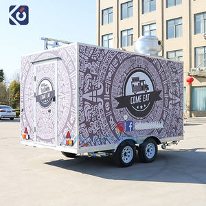 Commercial Food Van Concessão Food Truck Trailer Fast Mobile Food Truck Com Cozinha Completa Hot Dog Pizza BBQ Cart - Product Image 5