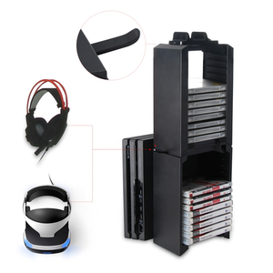 SYYTECH Bộ Giá Đứng Đựng Thẻ CD Trò Chơi Có Thể Tháo Rời Đa Năng Cho <span class=keywords><strong>PS4</strong></span> PS VR <span class=keywords><strong>PS4</strong></span> Pro Phụ Kiện Trò Chơi - Product Image 4