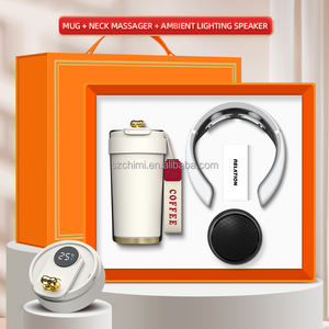 Taza esmerilada Masajeador de cuello Altavoz RGB Regalos del Día del <span class=keywords><strong>Padre</strong></span> Regalos para negocios Conjunto de regalo corporativo Promocional de lujo - Product Image 6