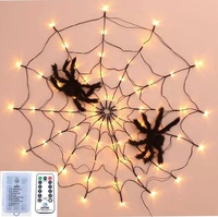 Lámpara LED de araña para Halloween, luz con Control remoto, luminosa, Casa Encantada, decoración interior y exterior, nuevo producto