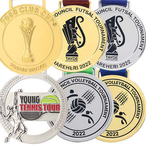 เหรียญปิงปอง3D แบดมินตันกีฬาทำจากโลหะแบบสั่งทำผลิตออกแบบได้ตามต้องการ - Product Image 4
