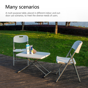 Mesas Plegables de <span class=keywords><strong>Playa</strong></span>, Mesas de Plástico <span class=keywords><strong>para</strong></span> Exteriores, Mesas Pequeñas <span class=keywords><strong>para</strong></span> Exteriores, Escritorio Plegable de Plástico con Altura Ajustable - Product Image 5