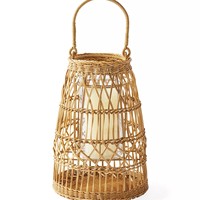 Lampe suspendue décorative style osier pour maison d'hôtes et salon de thé, lampe à bougie en cire, créativité de style rustique