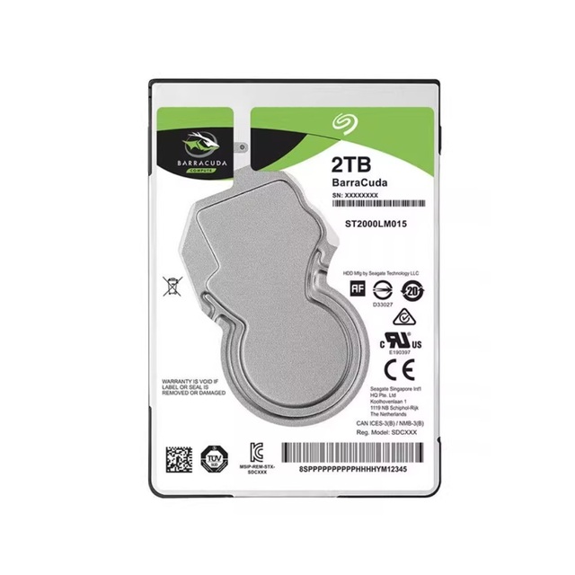 Brand New Ultra-Thin Internal HDD 2TB Aluminum Alloy for ST2000LM015 2.5 Inch SATA 3.0 5400 RPM 128MB Cache for Laptop
