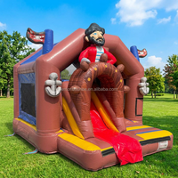 Château gonflable commercial en PVC pour intérieur et extérieur, coloré, avec toboggan, idéal pour la location de fêtes et les événements
