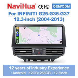 Navihua 12.3 inch <b>Android</b> <b>Car</b> Radio GPS MultimediaCarplay Player for Infiniti G25 G35 G37 2004-2013 Touch Screen DSP GPS Stereo - Product Image 1