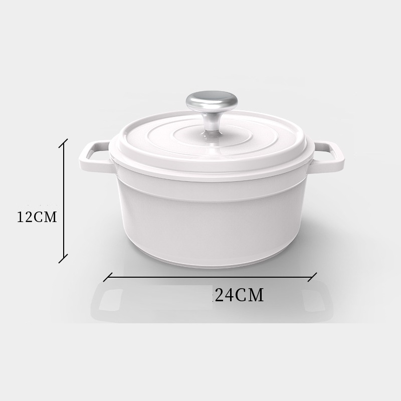 Blanc 24 CM avec doublure blanche