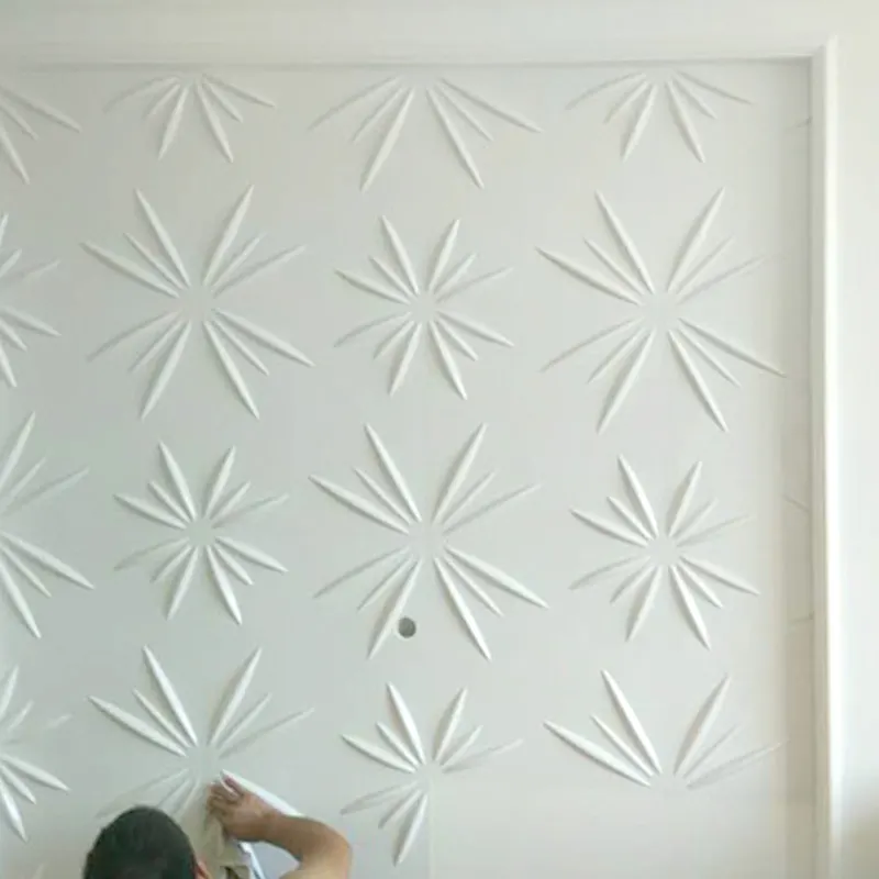 2023 novo design 3d papel de parede revestimento decoração interior painel de parede 3d decoração home TV sala