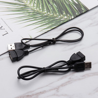 Câble d'extension USB 2.0 mâle vers femelle 1m 1.5m 4 cœurs USB2.0 Câble d'extension de données de charge pour ordinateur portable PC Etsfmoa Lumière LED