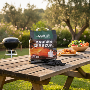 Carbón de Olivo Legua en Bolsa de 3 kg, Modelo 8426720001196, para Barbacoa, Larga Duración, Hecho en España para Exportación, Disponible en Grandes Cantidades - Product Image 3