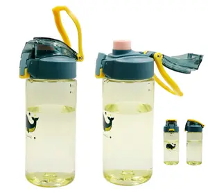 new design 500ml soft spout tritan plastic custom logo kids sport water bottle