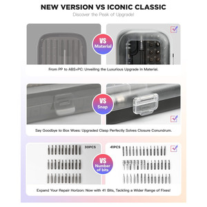 Set di Mini Cacciaviti OwiHaerxis con Impugnatura in Plastica Antiscivolo e Coppia Regolabile per Riparazione Fai-da-Te di Laptop/<span class=keywords><strong>PC</strong></span>/Telefoni/Orologi OEM - Product Image 5