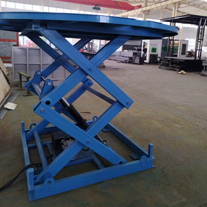 Plateforme élévatrice à ciseaux à installation permanente pour l'entretien automobile, avec structure robuste en acier et élingue de levage assortie - Product Image 1