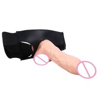 Pene realista consolador portátil con cinturón masturbación femenina pene juguetes mujeres adultos juguetes sexuales pene 21cm consolador grande