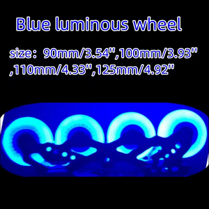 Accessoires de Sports de Plein Air Roues de Patinage de Vitesse 90A LED Lumineuse Clignotant Rouleau % Lithium Slalom Pneus Coulissants 90 - Product Image 5