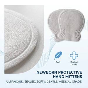 Newborn Protective Foot Covers Ultra Soft Medical Grade Terry Fabric Breathable Lightweight Anti Blue <b>Light</b> Blackout - Product Image 1