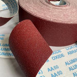Rollo <span class=keywords><strong>de</strong></span> papel <span class=keywords><strong>de</strong></span> lija abrasivo <span class=keywords><strong>de</strong></span> óxido <span class=keywords><strong>de</strong></span> aluminio para pulir madera y metal, OEM soporte personalizado, 115mm x 50m - Product Image 6